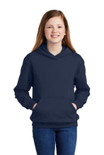 Fleece Pullover Hooded Sweatshirt (Youth & Adult) / Navy / Star Of The Sea Cheer