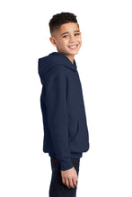 Fleece Pullover Hooded Sweatshirt (Youth & Adult) / Navy / Star Of The Sea Cheer