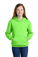 Fleece Pullover Hooded Sweatshirt (Youth & Adult) / Neon Green / Ocean Lakes Elementary School