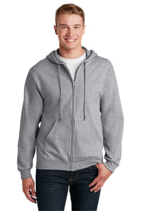 Full-Zip Hooded Sweatshirt / Athletic Heather / Cox High School Tennis