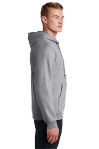 Full-Zip Hooded Sweatshirt / Athletic Heather / Cox High School Tennis