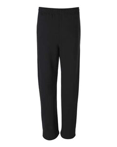 Open-Bottom Sweatpants with Pockets / Black / Greek