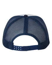 Foam Mesh-Back Trucker Cap / White/Navy / First Colonial High School Softball