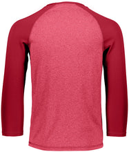 Typhoon Raglan Shirt / Scarlet Heather/Scarlet / Bayside High School Lacrosse