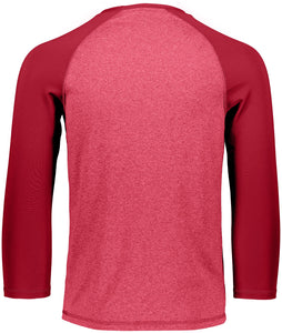 Typhoon Raglan Shirt / Scarlet Heather/Scarlet / Bayside High School Lacrosse