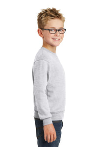 Core Fleece Crewneck Sweatshirt (Youth & Adult) / Ash / Grassfield Elementary School