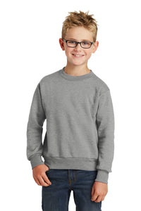 Core Fleece Crewneck Sweatshirt (Youth & Adult) / Athletic Heather / New Castle Elementary School