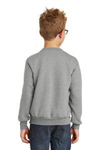 Core Fleece Crewneck Sweatshirt (Youth & Adult) / Athletic Heather / Bayside Sixth Grade Campus