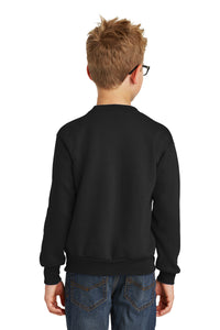 Fleece Crewneck Sweatshirt (Youth & Adult) / Black / Coastal Crushers Baseball