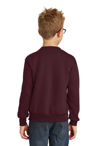 Core Fleece Crewneck Sweatshirt (Youth & Adult) / Maroon / Walnut Grove Elementary School