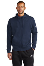 Nike Club Fleece Sleeve Swoosh Full-Zip Hoodie / Midnight Navy / First Colonial High School Softball