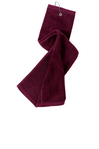 Grommeted Tri-Fold Golf Towel / 5 Colors / Custom Shop