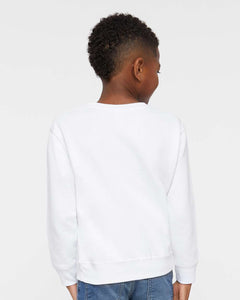 Toddler Core Fleece Crewneck Sweatshirt / White / Ghent United Methodist Preschool