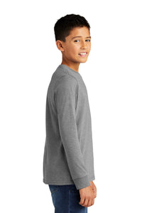 Perfect Tri Long Sleeve Tee (Youth & Adult) / Grey Frost / Wahoos Baseball