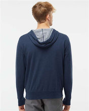 Heathered French Terry Full-Zip Hooded Sweatshirt / Navy / First Colonial Field Hockey