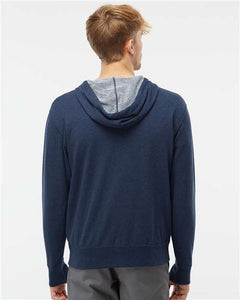 Heathered French Terry Full-Zip Hooded Sweatshirt / Navy / First Colonial Field Hockey