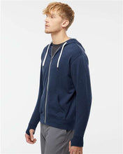 Heathered French Terry Full-Zip Hooded Sweatshirt / Navy / First Colonial Field Hockey