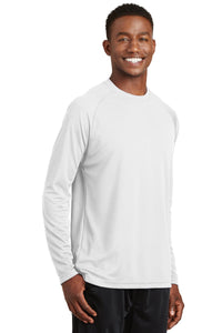 Long Sleeve Raglan T-Shirt / White / Great Bridge High School Soccer