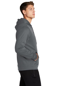 Performance Fleece Hooded Pullover / Dark Smoke Grey / Cape Henry Collegiate Volleyball