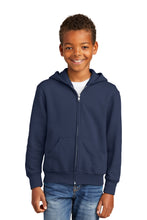 Fleece Full-Zip Hooded Sweatshirt (Youth & Adult) / Navy / Wahoos Baseball