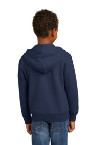 Fleece Full-Zip Hooded Sweatshirt (Youth & Adult) / Navy / Wahoos Baseball