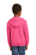 Youth Fleece Full-Zip Hooded Sweatshirt / Pink / North Landing Elementary School