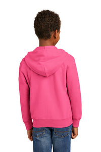 Fleece Full-Zip Hooded Sweatshirt (Youth & Adult) / Pink / New Castle Elementary School