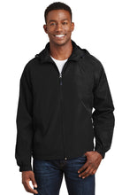 Hooded Raglan Jacket / Black / Hickory Middle School Soccer
