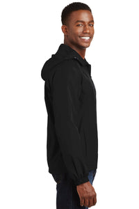 Hooded Raglan Jacket / Black / Cox High School Tennis