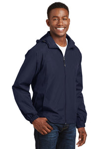 Hooded Raglan Jacket / Navy / Maury High School Lacrosse