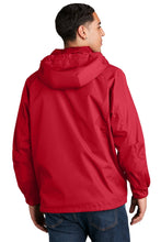 Hooded Raglan Jacket / Red / Cape Henry Collegiate Indoor Track & Field