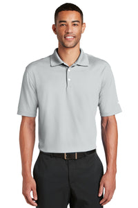 NIKE Dri-FIT Micro Pique Polo / Wolf Grey / Hickory Middle School Soccer
