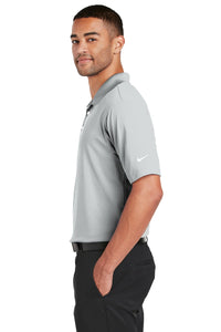 NIKE Dri-FIT Micro Pique Polo / Wolf Grey / Hickory Middle School Soccer