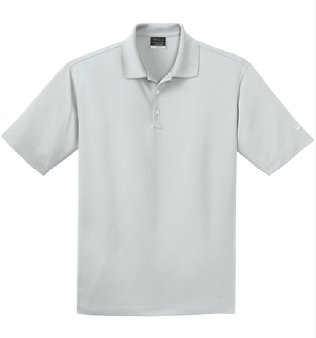 NIKE Dri-FIT Micro Pique Polo / Wolf Grey / Hickory Middle School Soccer
