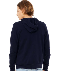 Unisex Sponge Fleece Full-Zip Hoodie / Navy / Plaza Middle School Staff