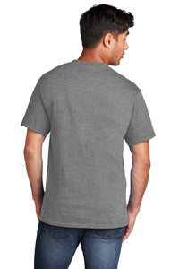 Core Cotton Tee / Graphite Heather / Larkspur Middle School Academic Challenge