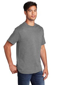 Core Cotton Tee / Graphite Heather / Larkspur Middle School Academic Challenge