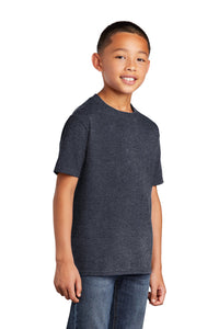 Core Cotton Tee (Youth & Adult) / Heather Navy / New Castle Elementary School