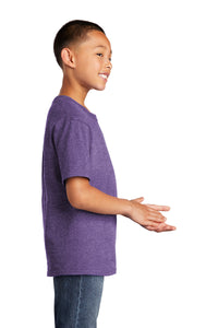 Core Cotton Tee (Youth & Adult) / Heather Purple / Three Oaks Elementary School