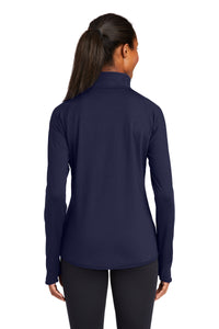 Ladies Stretch 1/2-Zip Pullover / Navy / Princess Anne Middle School Staff