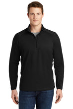 Stretch 1/2-Zip Pullover / Black / Landstown Middle School Staff