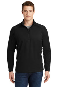 Stretch 1/2-Zip Pullover / Black / Landstown Middle School Staff