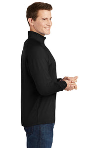 Stretch 1/2-Zip Pullover / Black / Landstown Middle School Staff
