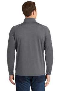 Stretch 1/2-Zip Pullover / Charcoal Grey Heather / Cape Henry Collegiate Volleyball