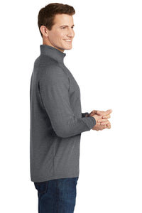 Stretch 1/2-Zip Pullover / Charcoal Grey Heather / Cape Henry Collegiate Indoor Track & Field