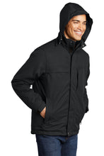 Herringbone 3-in-1 Parka / Black / Hickory Middle School Soccer