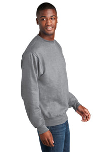 Fleece Crewneck Sweatshirt (Youth & Adult) / Athletic Heather / Corporate Landing Middle School