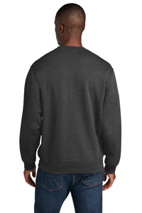 Core Fleece Crewneck Sweatshirt / Dark Heather Grey / Larkspur Middle School Boys Basketball