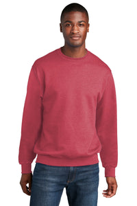 Core Fleece Crewneck Sweatshirt / Heather Red / Princess Anne High School Volleyball