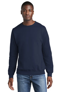 Core Fleece Crewneck Sweatshirt (Youth & Adult) / Navy / Grassfield Elementary School